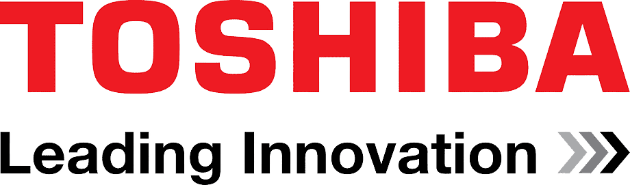 Toshiba Leading Innovation logo.