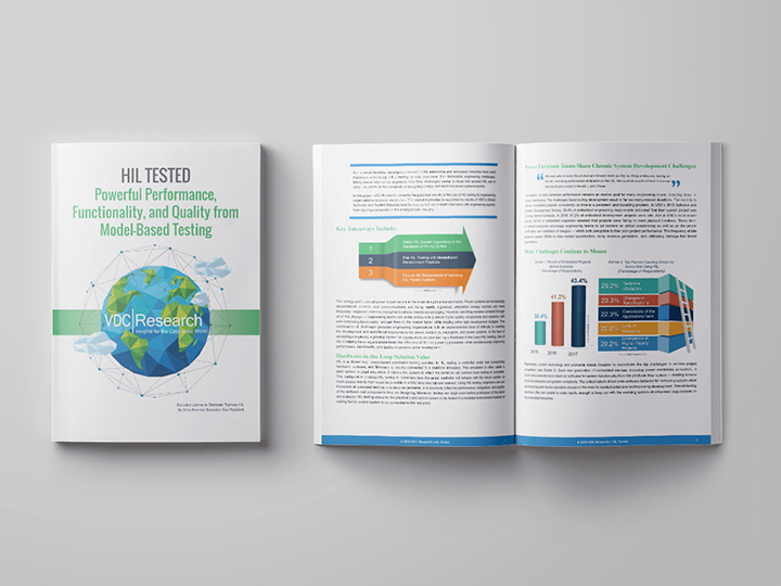 Print version of the white paper titled HIL Tested- Powerful performance, functionality and quality from model-based testing.