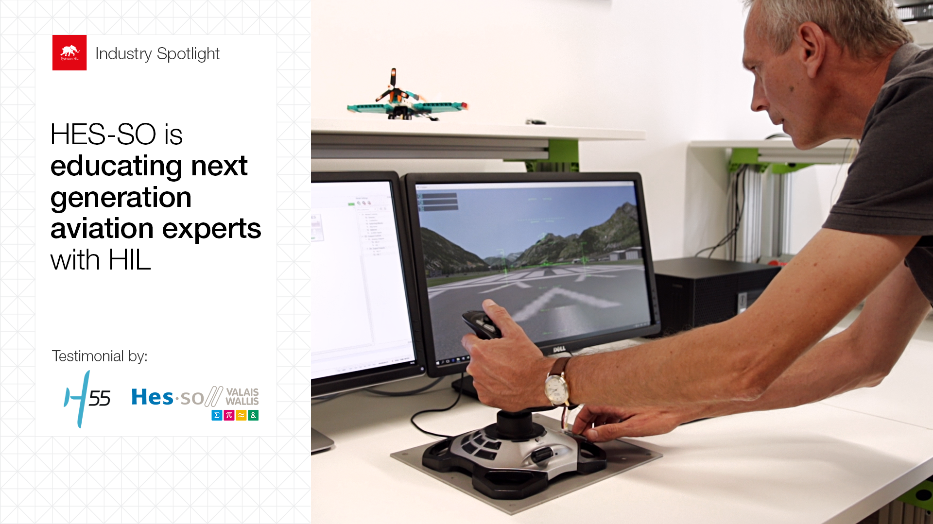 HES-SO is Educating Next Generation Aviation Experts with HIL